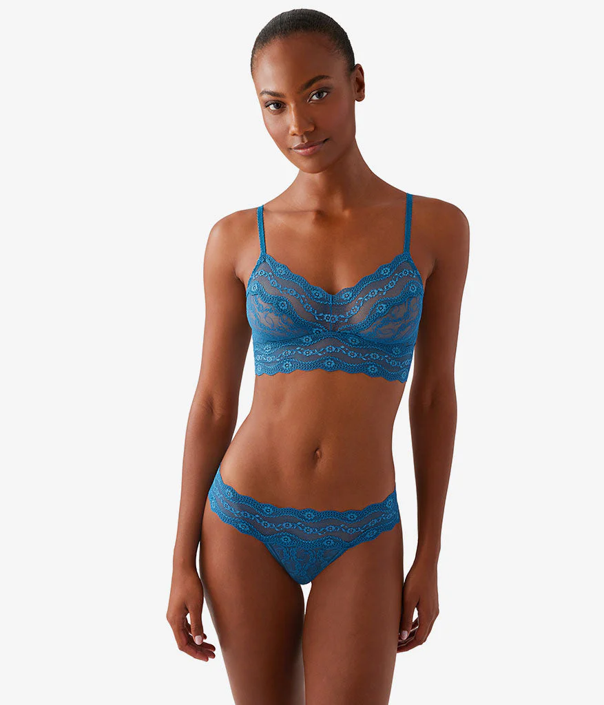 Lace Kiss Bralette: Moroccan Blue - Image 4