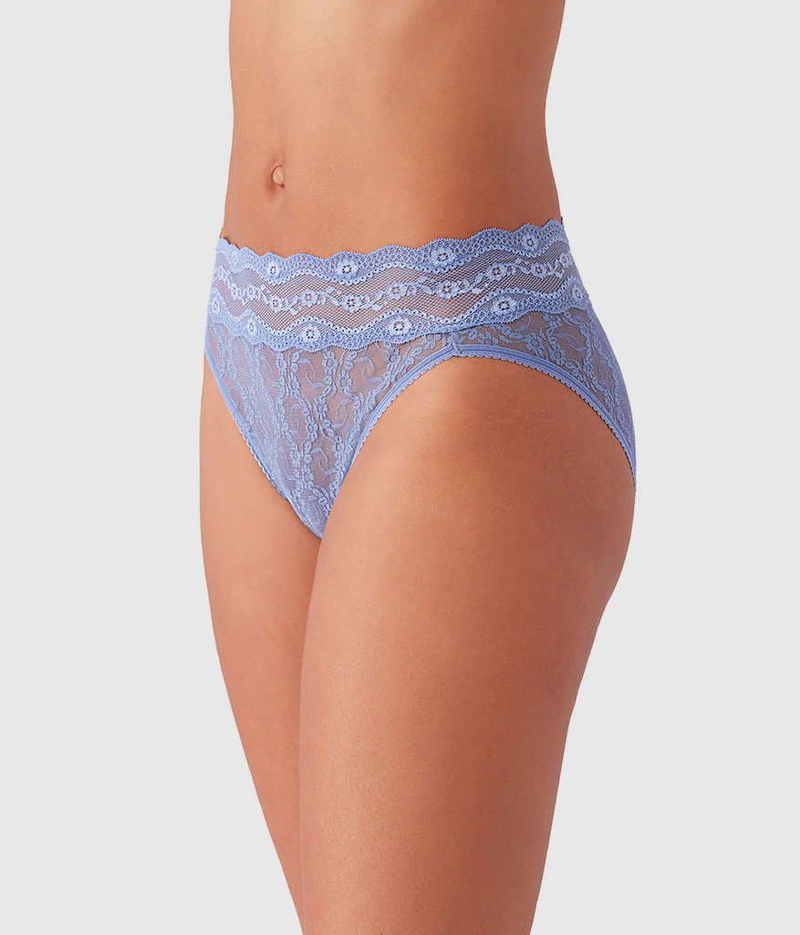 Lace Kiss Hi-Leg: Country Blue - Image 3