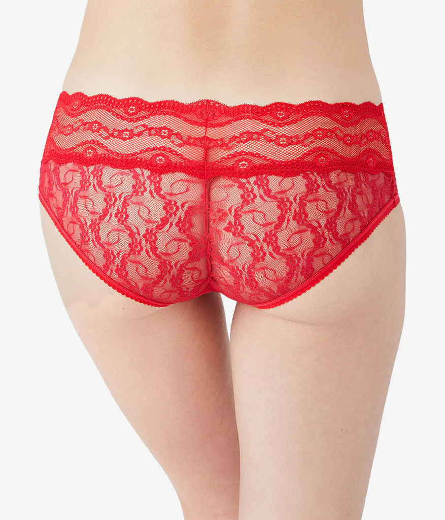 Lace Kiss Hipster: Crimson Red - Image 3