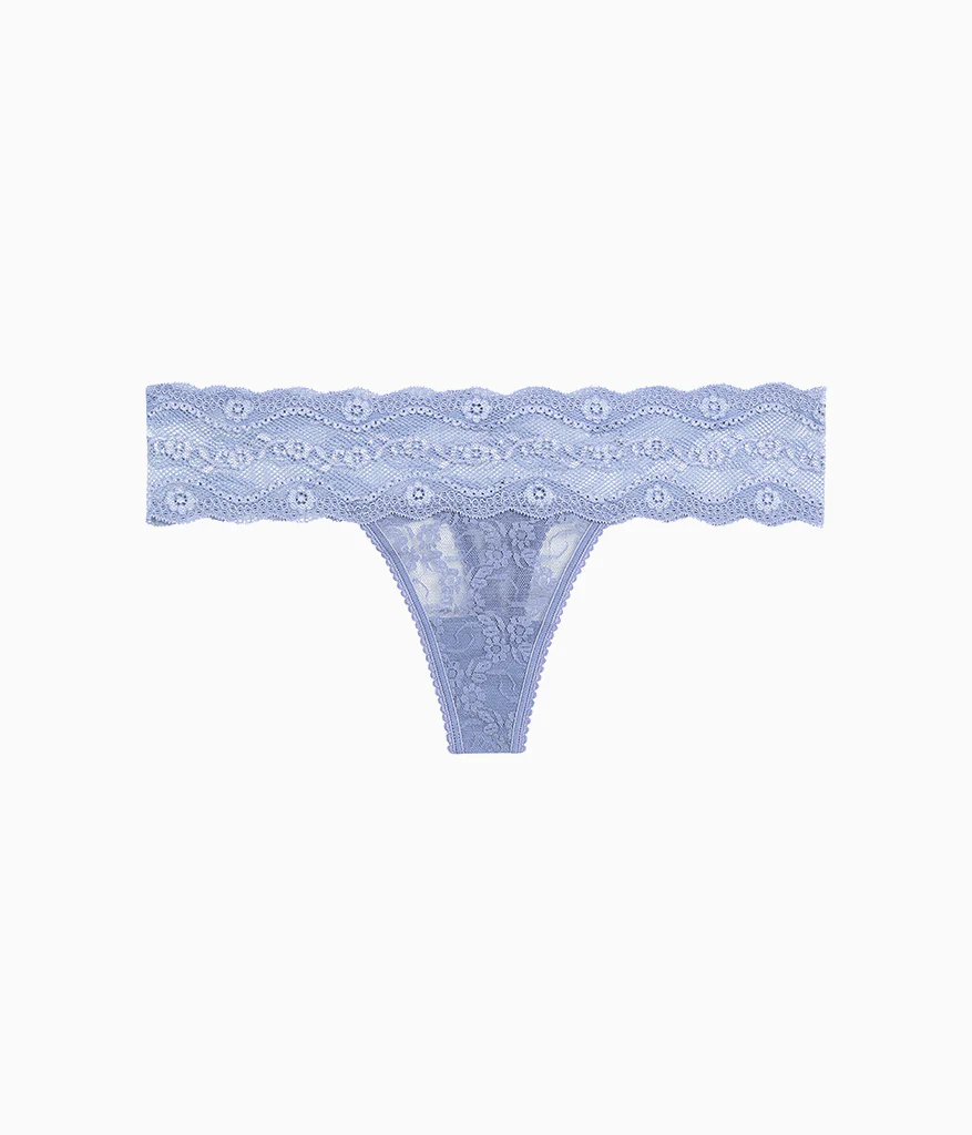Lace Kiss Thong: Country Blue - Image 4