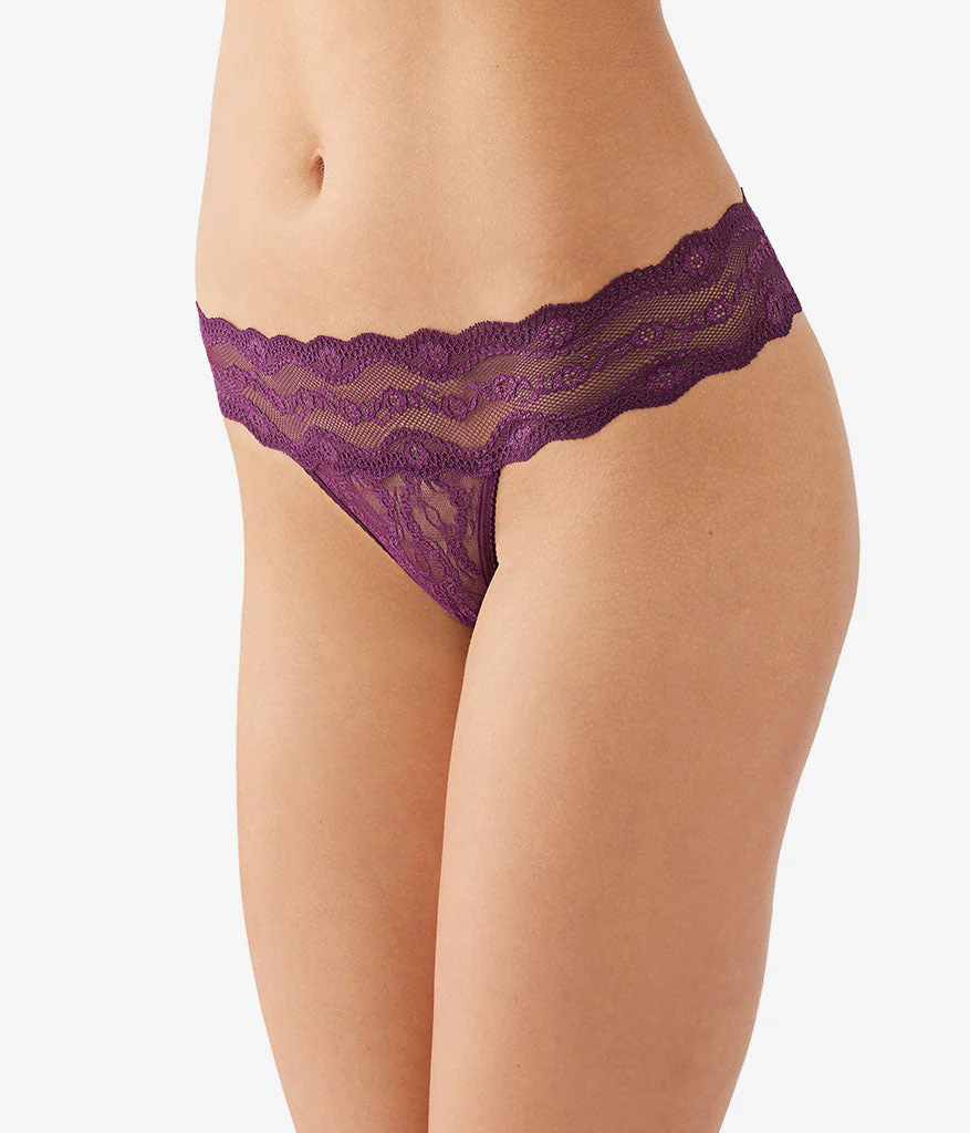 Lace Kiss Thong: Potent Purple - Image 2