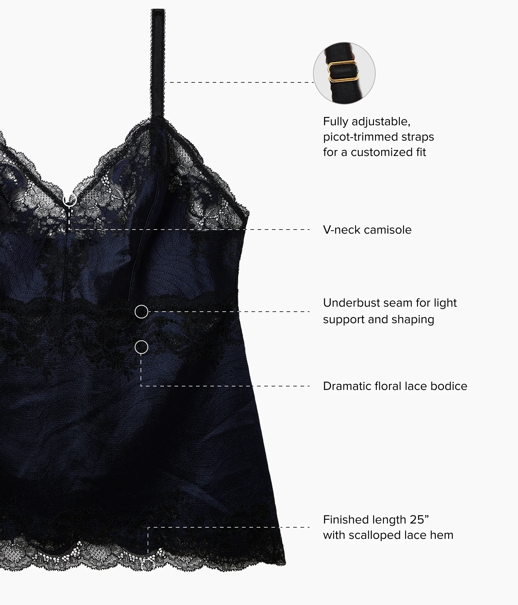 Modern Affair Cami: Night Sky/Black - Image 4