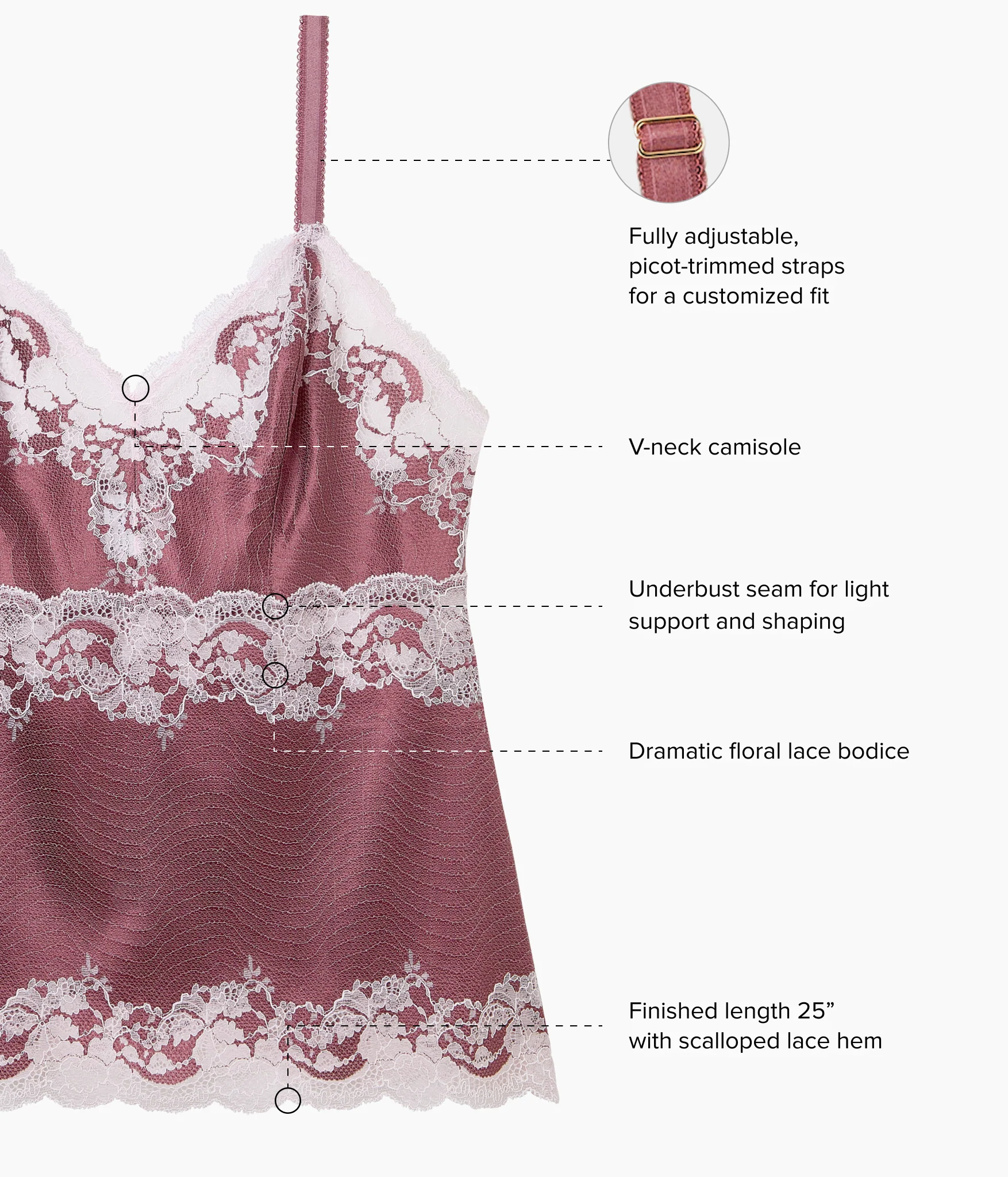 Modern Affair Cami: Rose Brown/Cradle Pink - Image 4