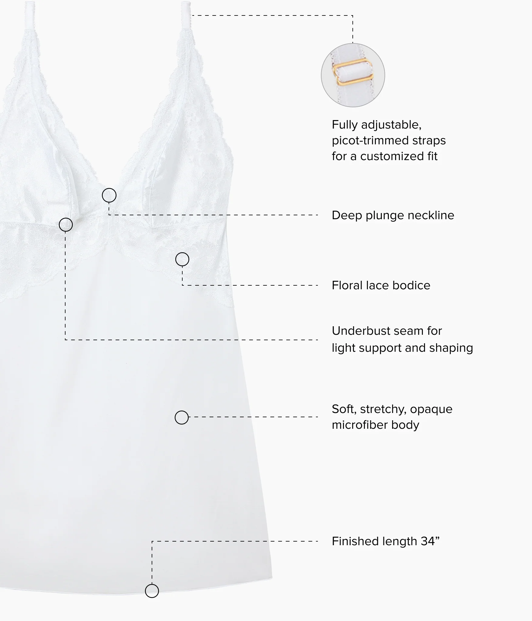 Modern Affair Chemise: White - Image 4