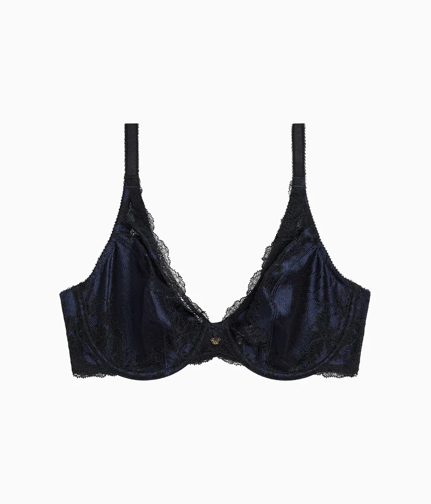 Modern Affair Plunge Underwire Bra: Night Sky/Black - Image 6