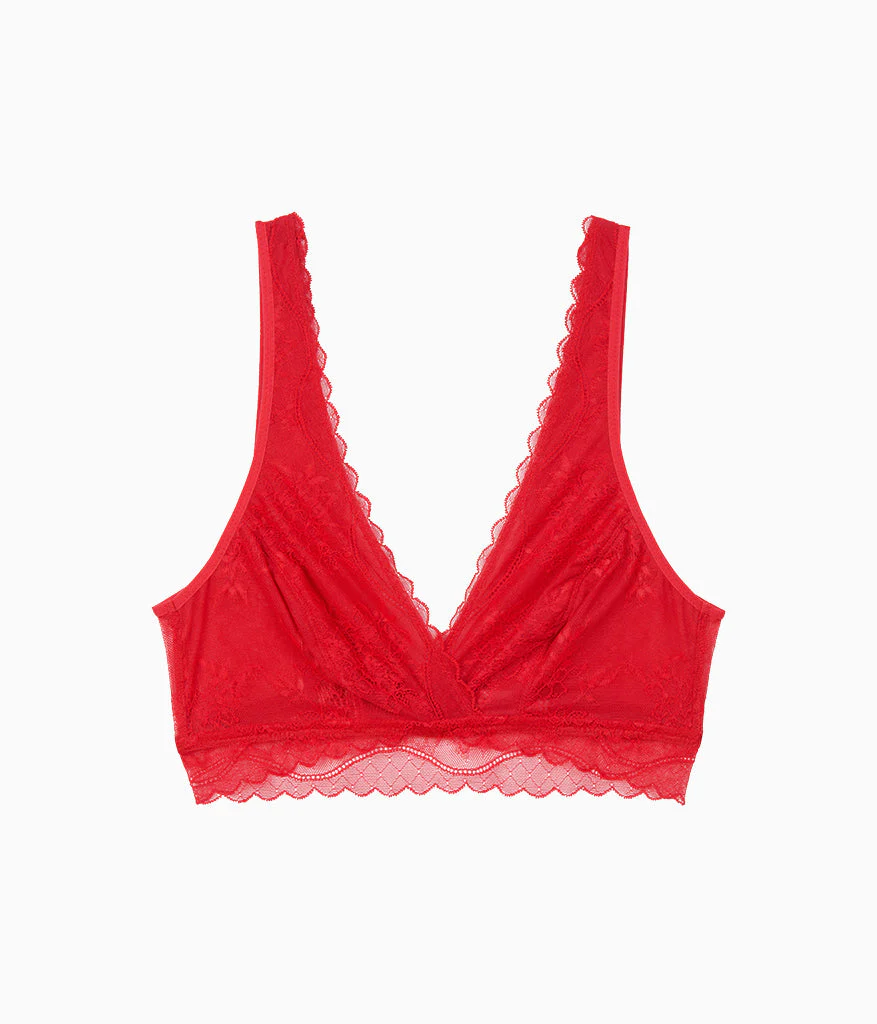 No Strings Attached Bralette: Crimson Red - Image 5