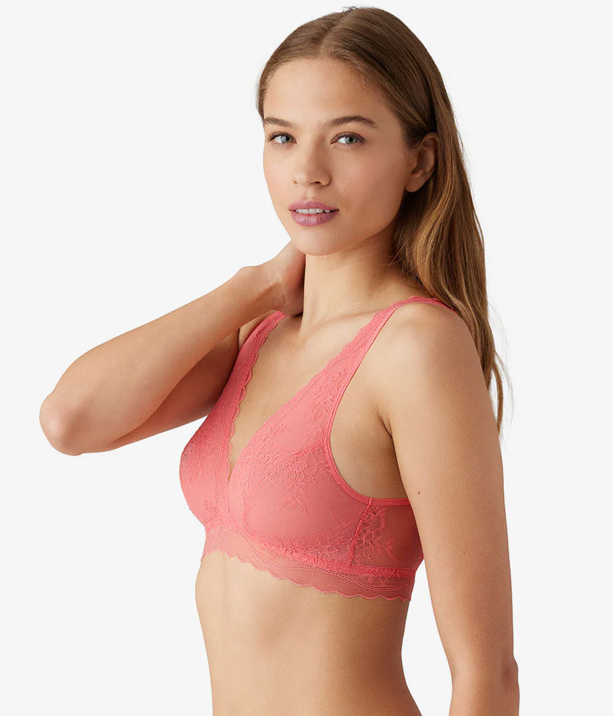 No Strings Attached Bralette: Tea Rose - Image 3