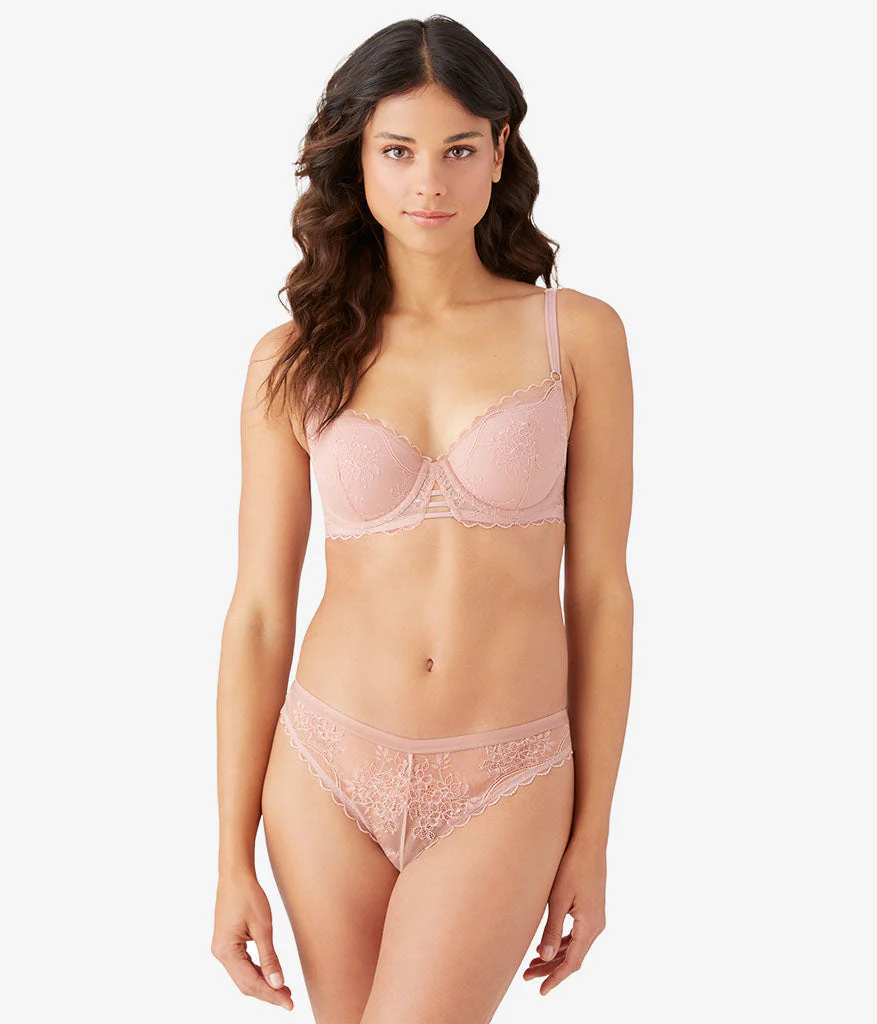 No Strings Attached Contour Bra: Blush Pink - Image 4