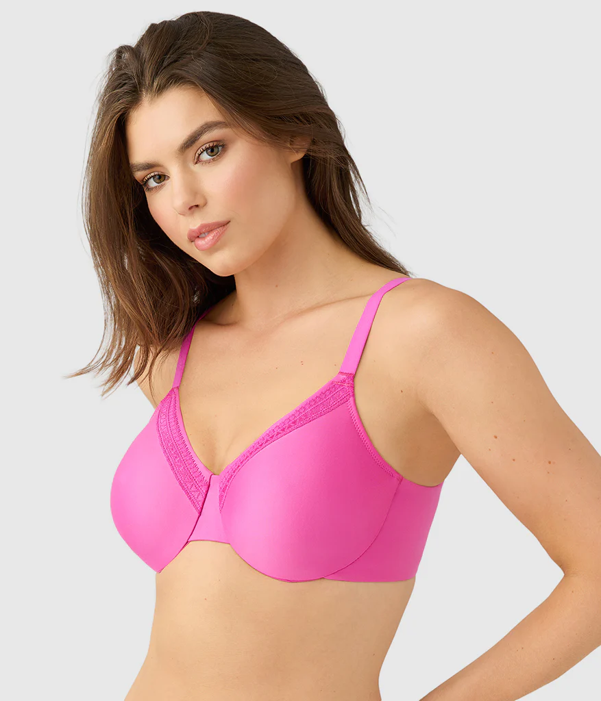 Perfect Primer Full Figure Underwire Bra: Wild Azalea - Image 3