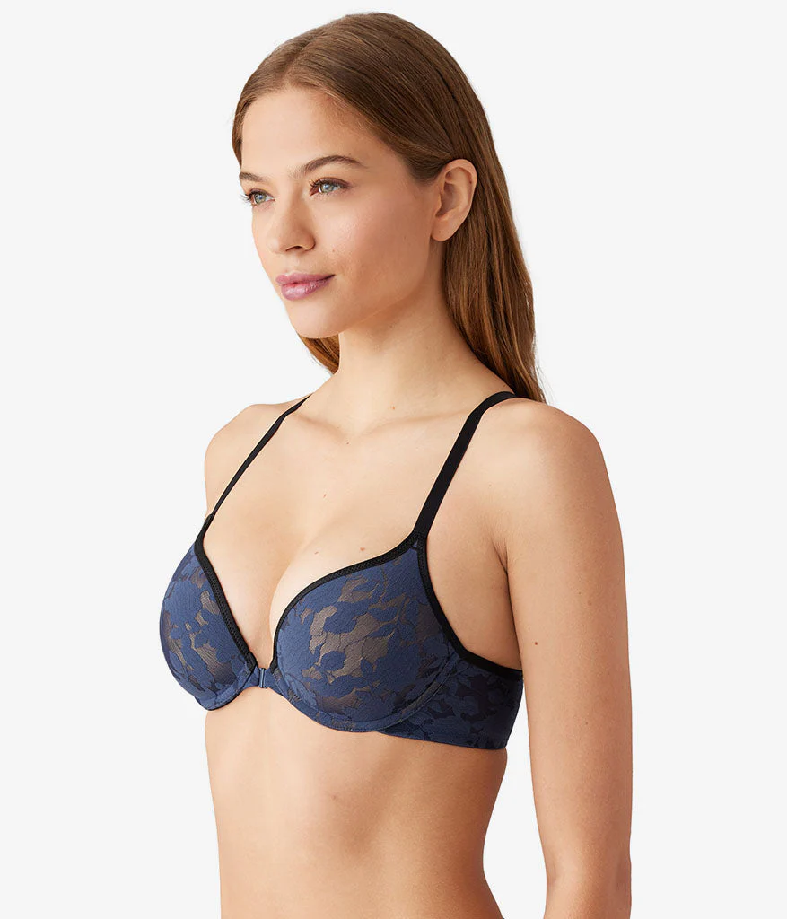 Shadow Scene Front Close Push Up Bra: Mood Indigo - Image 2