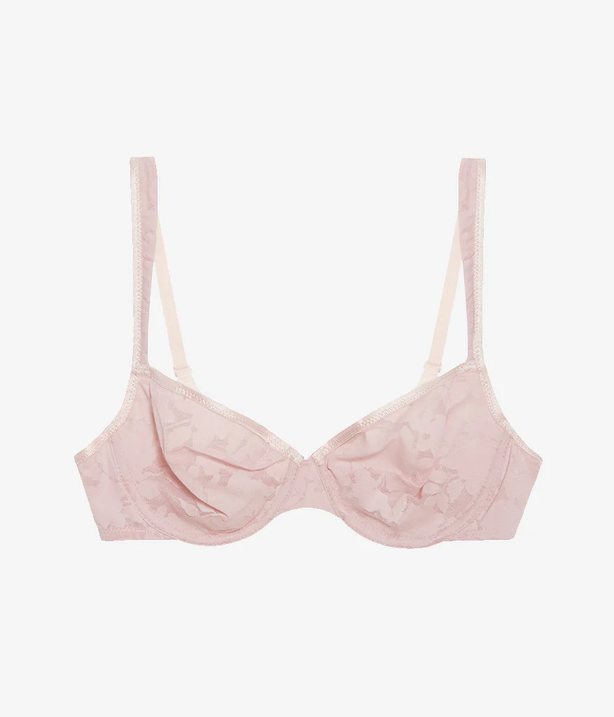 Shadow Scene Underwire Bra: Blush Pink - Image 5
