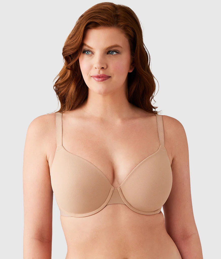 Shape Revelation® Shallow Top Underwire T-Shirt Bra: Praline