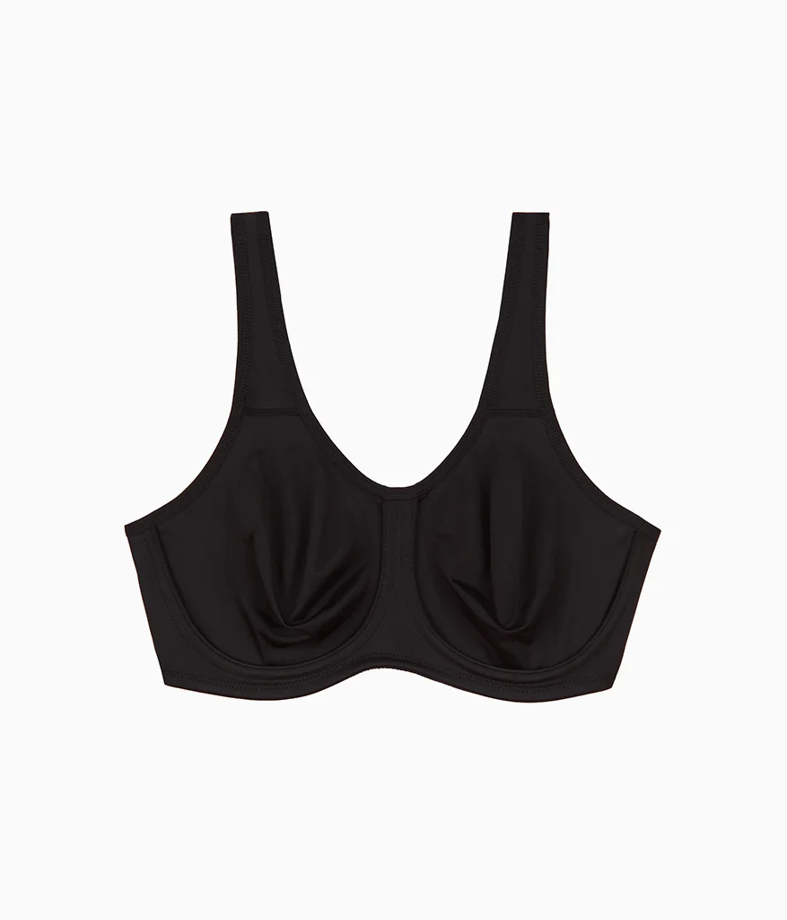 Simone Sport Underwire Bra: Black - Image 6