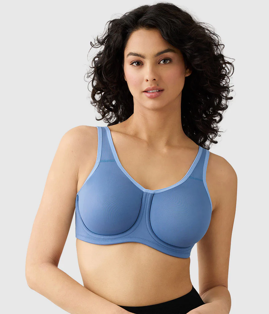 Simone Sport Underwire Bra: Blue Horizon