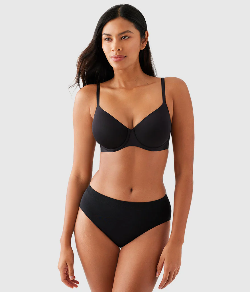 Sleek Standard Underwire Bra: Black - Image 4