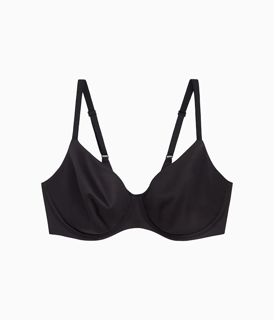 Sleek Standard Underwire Bra: Black - Image 6