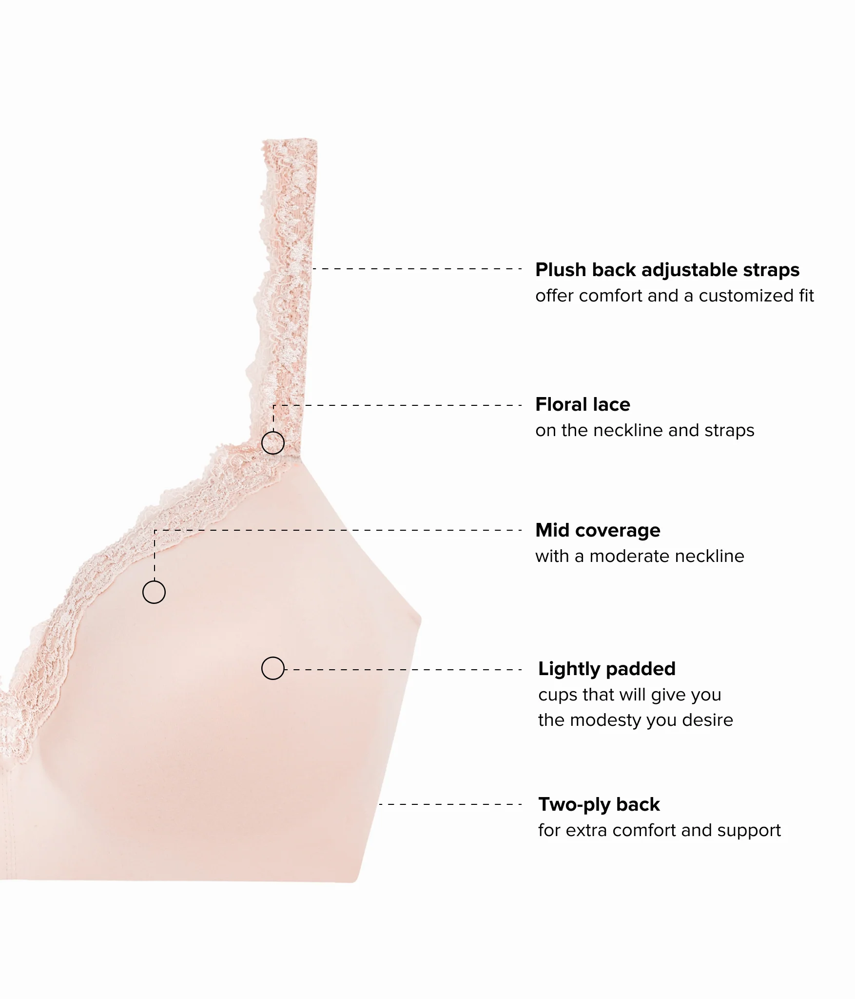 Softly Styled Wire Free T-Shirt Bra: Rose Dust - Image 4