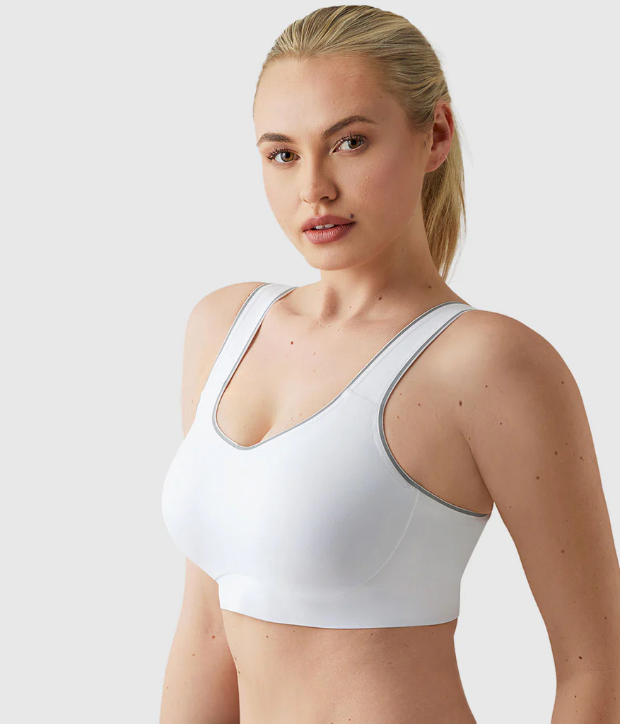 Sydney Sport Underwire Bra: White - Image 2