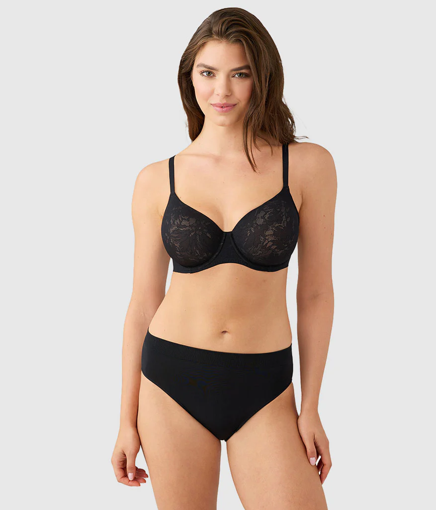 Taking Sides T-Shirt Bra: Black - Image 4