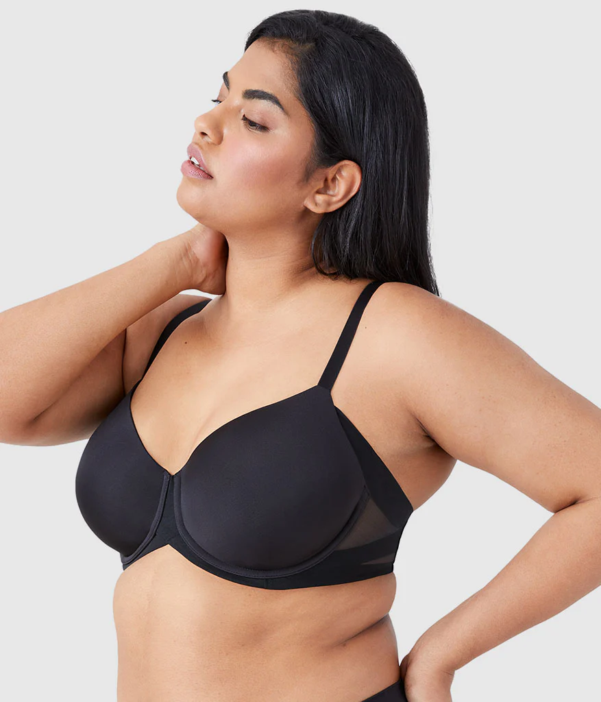 Ultimate Side Smoother Underwire T-Shirt Bra: Black - Image 2