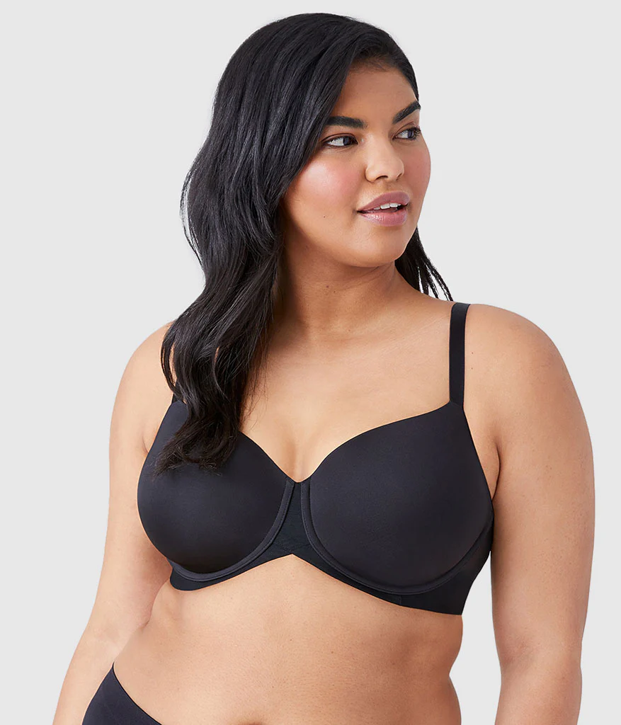 Ultimate Side Smoother Underwire T-Shirt Bra: Black - Image 3