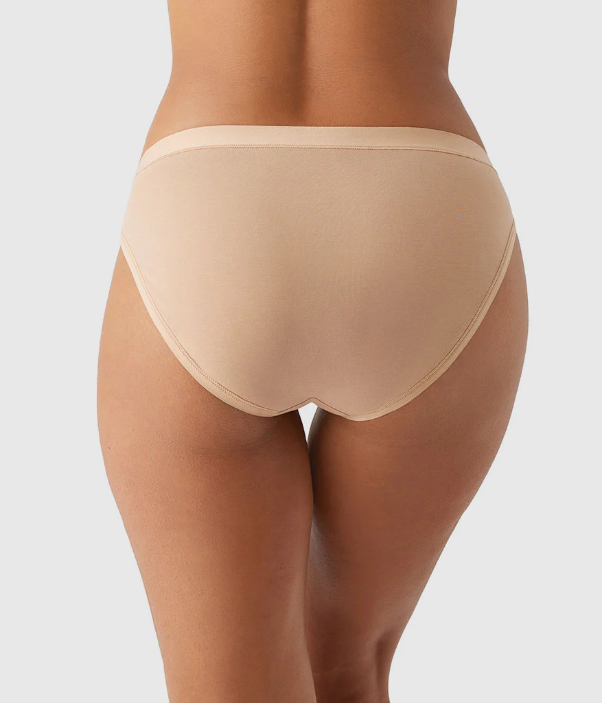 Understated Cotton Bikini: Praline - Image 2