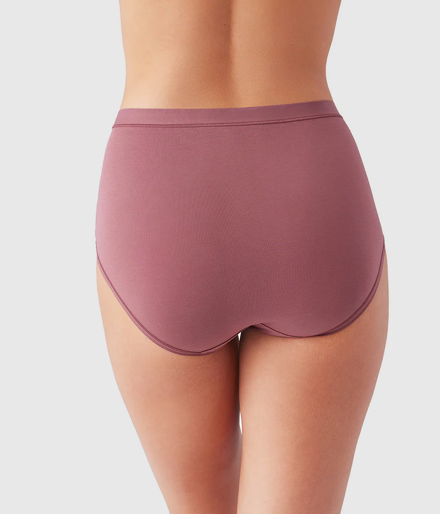 Understated Cotton Brief: Rose Brown - Image 3