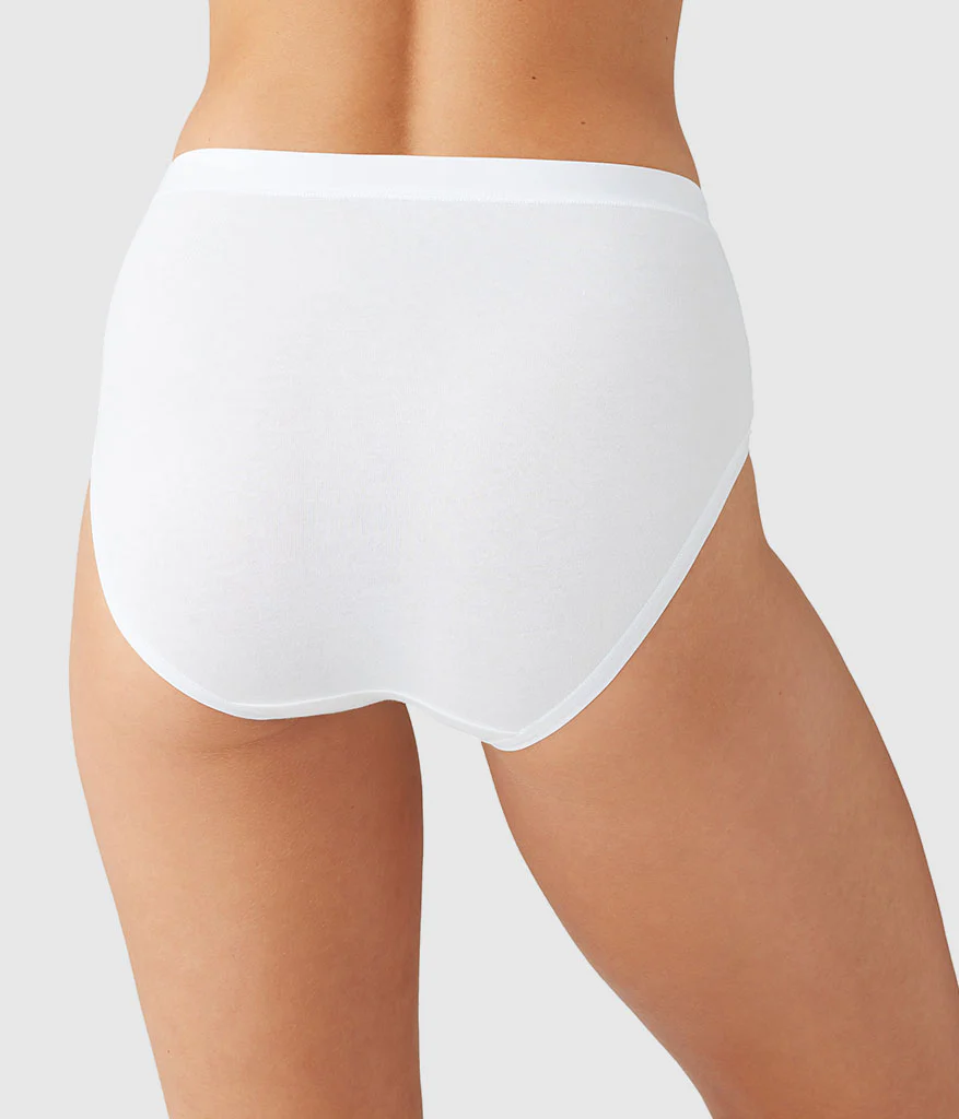 Understated Cotton Brief: White - Image 2