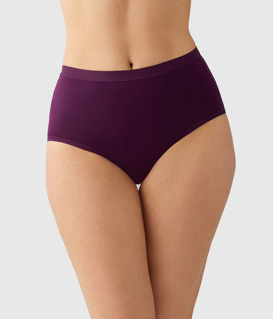 Understated Cotton Brief: Winter Bloom