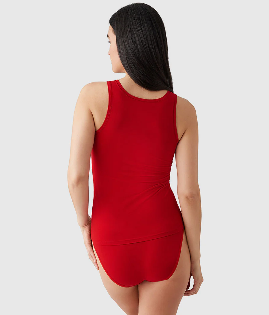 Understated Cotton Tank: Barbados Cherry - Image 3
