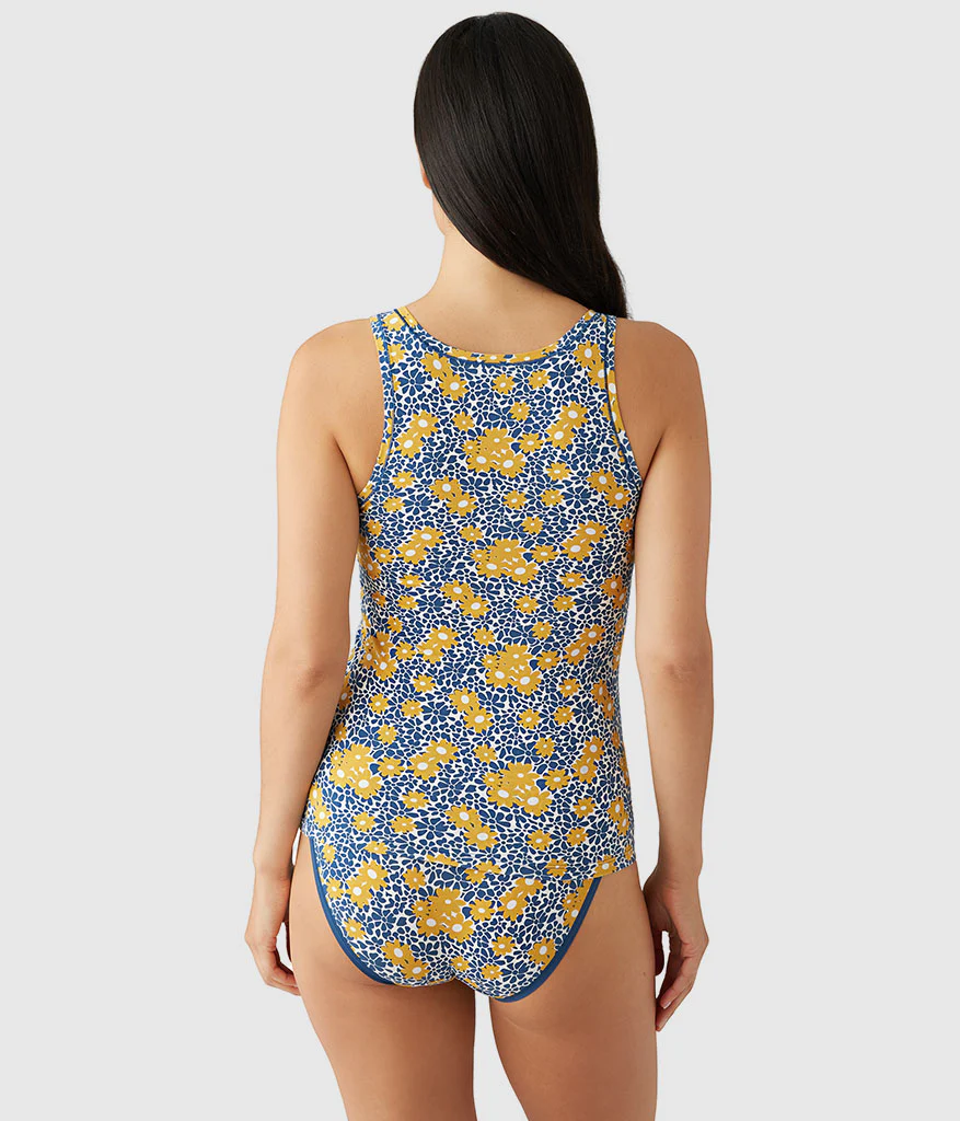 Understated Cotton Tank: Deco Floral - Image 3