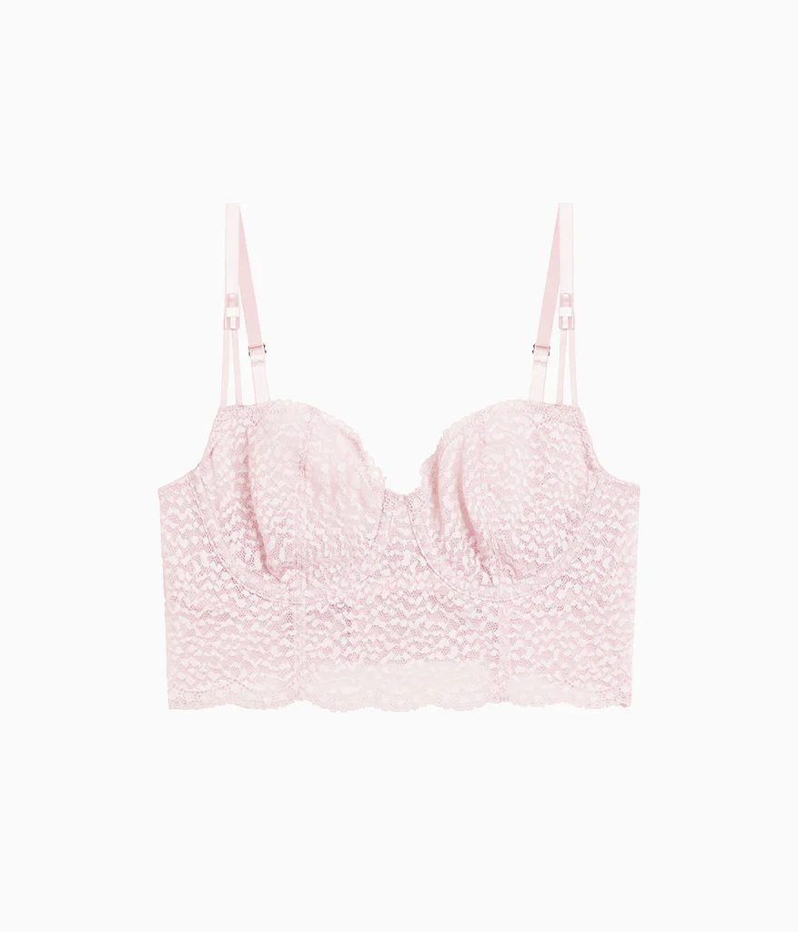 Untamed Demi Longline Bra: Rose Smoke - Image 4
