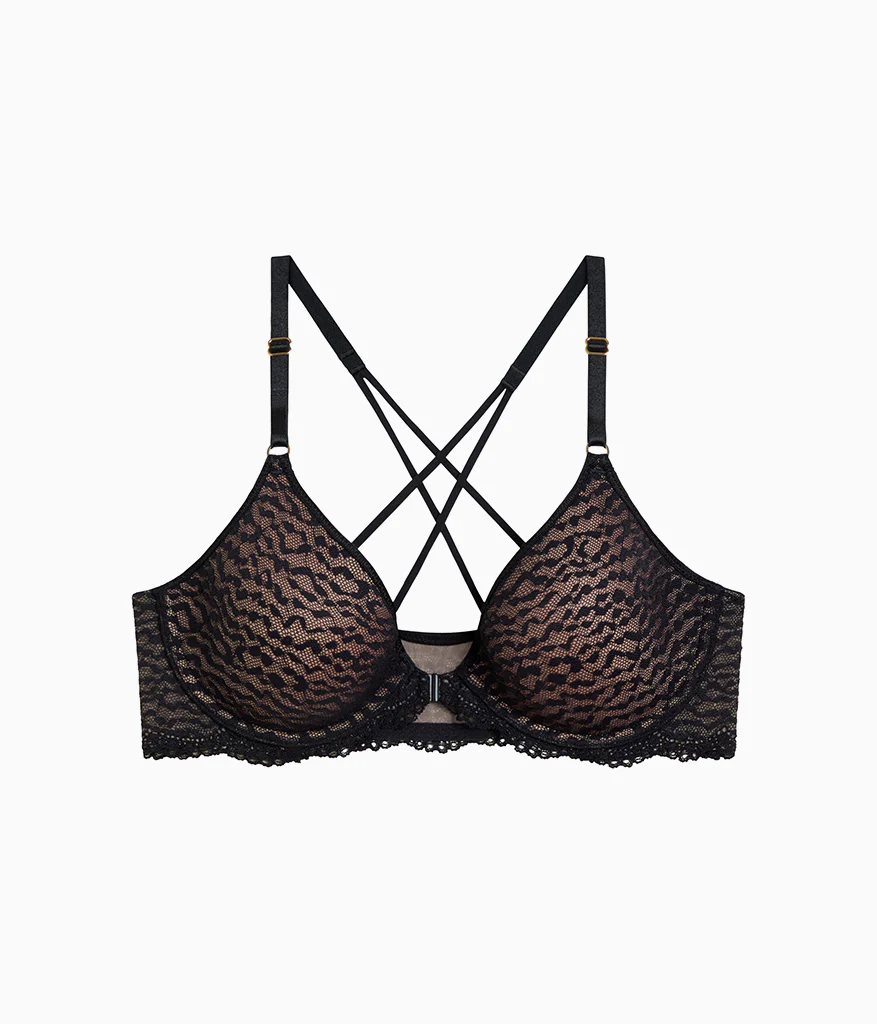 Untamed Front Close T-Shirt Bra: Night - Image 5