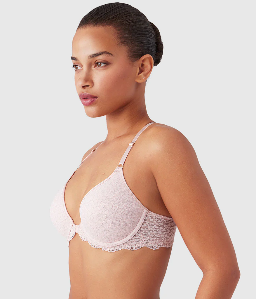 Untamed Front Close T-Shirt Bra: Rose Smoke - Image 2
