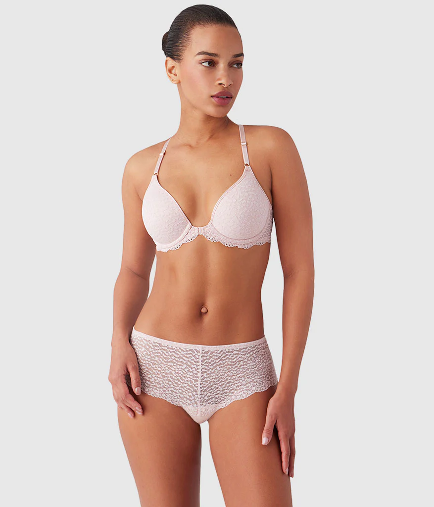 Untamed Front Close T-Shirt Bra: Rose Smoke - Image 4