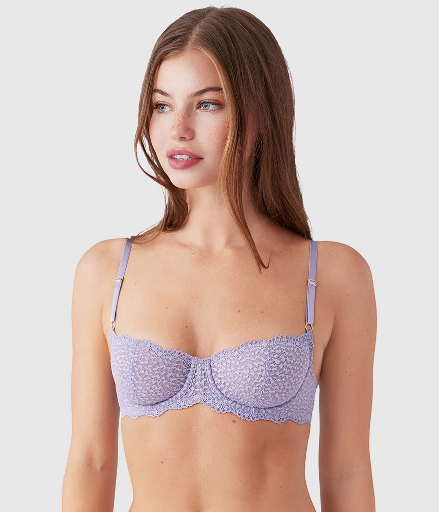 Untamed Demi Underwire Bra: Lavender Gray