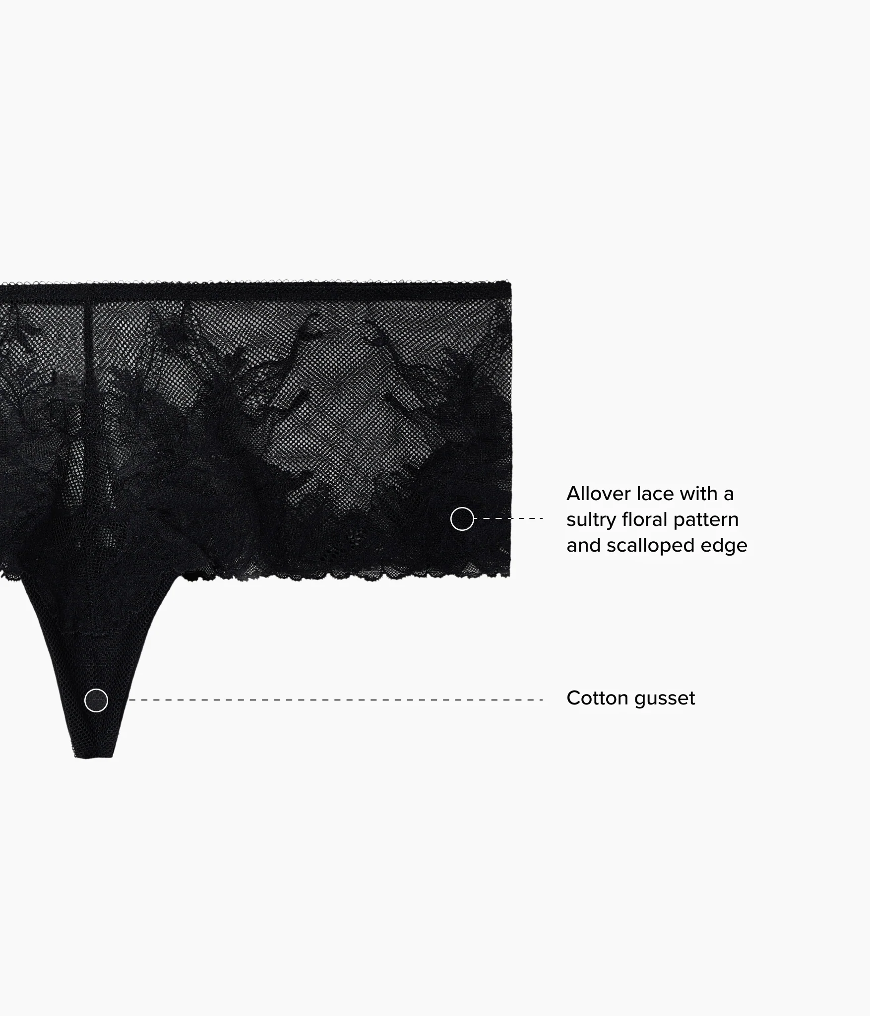Vivid Attraction Tanga: Black - Image 5